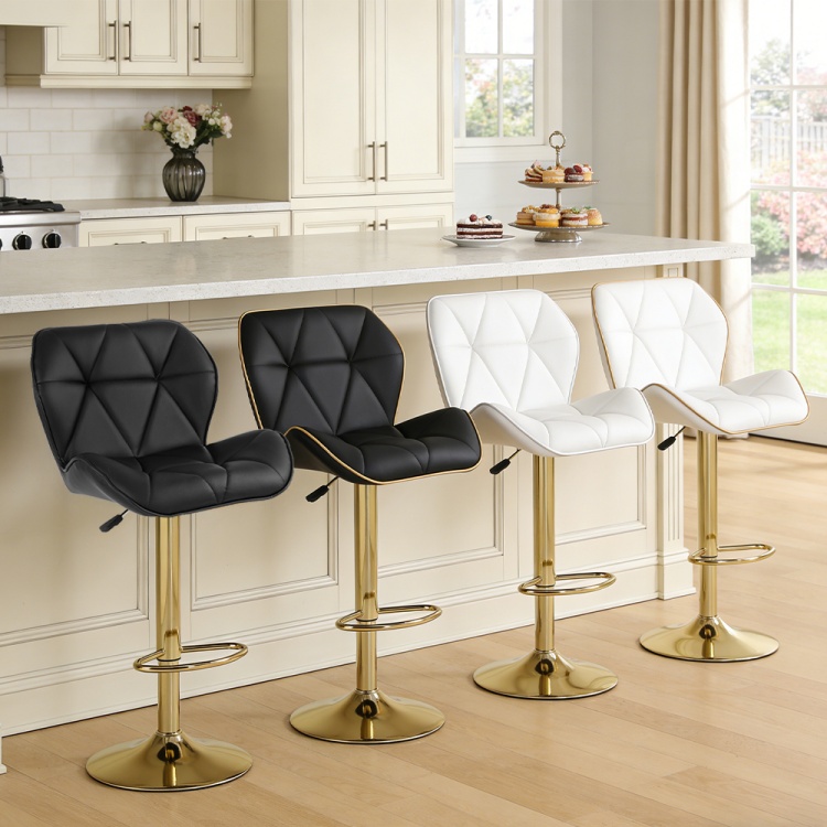 Swivel adjustable height bar stool